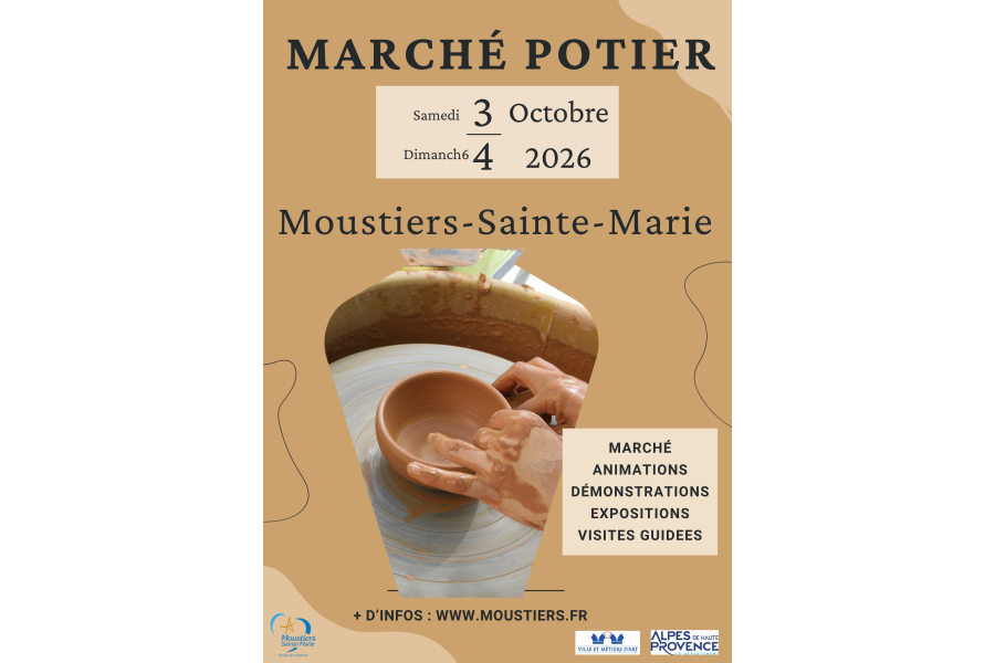 Marché potier de Moustiers