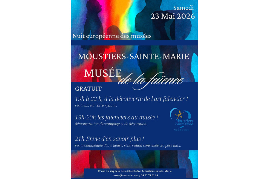 Nuit européennes des musées Samedi 23 mai 2026